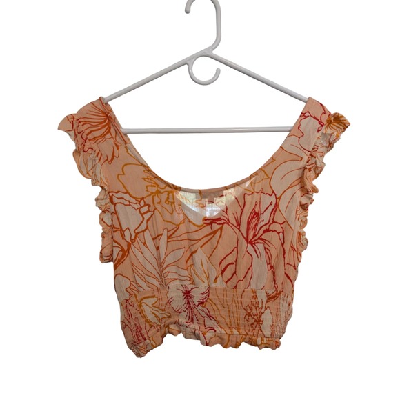 Patrons of Peace Medium Floral Crop Top - Picture 2 of 4